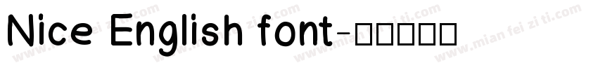 Nice English font字体转换